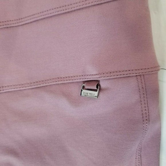 Nine West women's pants size M woven bottoms leggings mauve nwt - Picture 3 of 8